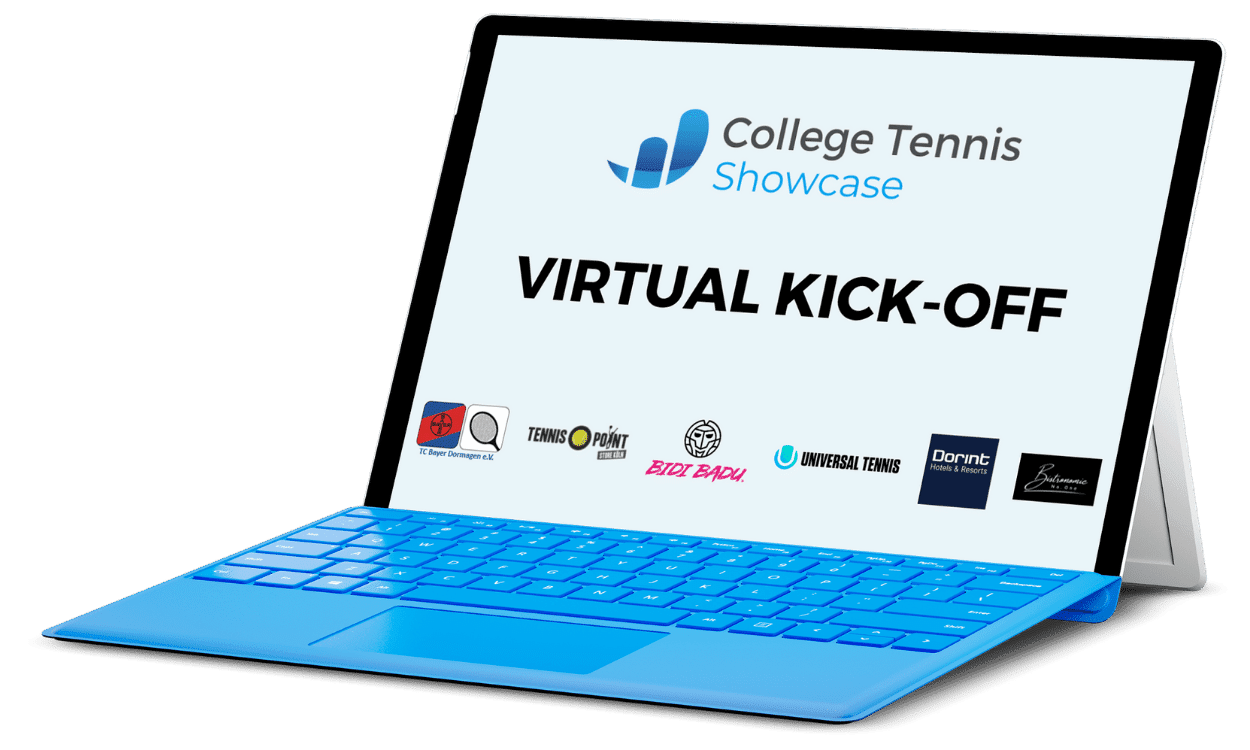female tennis player talking to a female college tennis coach